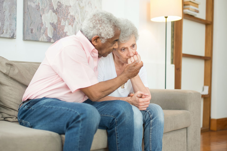 sad grandparents